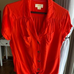 Maeve tie front shirt